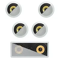 Cmple 5.1 In-Wall In-Celing Speaker System Kevlar Speakers Power