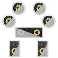 Cmple 7.1 In-Wall In-Celing Speaker System Kevlar Speakers Power
