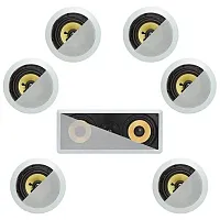 Cmple 7.1 In-Wall In-Celing Speaker System Kevlar Speakers Power