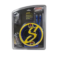 Stinger 8 Ga Copper 600W Amp Kit W/Blue Twisted Rca
