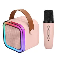 Iq Sound Iq-708K Pnk 5-Watt Portable Bluetooth Rechargeable Mini Karaoke Speaker