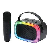 Iq Sound Iq-908K Blk Mini Karaoke Portable Bluetooth Speaker With Wireless Micro