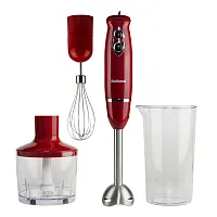 National Na-3104Hb Red 500-Watt Multi-Purpose 4-In-1 Immersion Blender With Atta