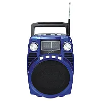 Supersonic(R) Sc-1390Bt - Blue Bluetooth 4 Band Radio (Blue)