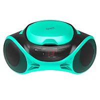 Supersonic Sc-726Bt Teal 3-Watt-Rms Portable Bluetooth Cd Music System With Buil