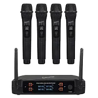 Supersonic Sc-909 4-Channel 2.4-Ghz Wireless Microphone System With 4 Handheld M