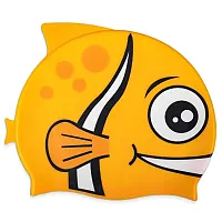 Kids Fishy Swim Cap, Yellow SSWI-202