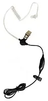 Earpiece W/Ptt Clear Accustic Coil/Motorola Radio Starm1