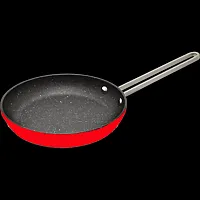 STARFRIT USA 0242006000 The Rock 6.5&#039;Fry Pan W/ Ss Hndl Red
