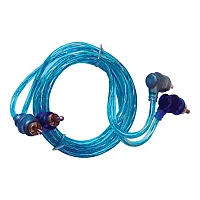 Rca Cable 3&#039; Right Angle Blue/Platinum Twisted