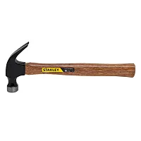 Stanley 51-616 Curved-Claw Wood-Handled Nailing Hammer (16 Oz.; Brown)