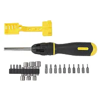 Stanley 62-574 20-Piece Multi-Bit Ratcheting Screwdriver Set, 62-574