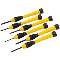 Stanley 66-052 6-Piece Precision Screwdriver Set With Storage Case, 66-052