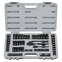 Stanley 92-824 69-Piece Black-Chrome Socket Set, 92-824