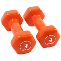 Vinyl Hex Hand Weights, 3 LB SWGT-803
