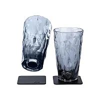 SILWY MAGNET KOLDG2 Magnetic Plas Glasses Longdrink Gry