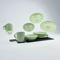 SILWY MAGNET SYBRKGS11G Tableware Set Dolomit Green + Metal
