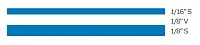 TRIMBRITE T0404 Multistripe 5/16&#039;Tape Blu