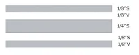 TRIMBRITE T0510 Multistripe Tape 3/4&#039;Slvr