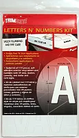 TRIMBRITE T9420 Letter Number Kit White