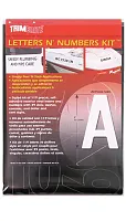 TRIMBRITE T9421 Letter Number Kit Black