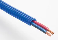 TRANSDAPT 7592 Blu 1/4&#039;Id Convoluted Tub