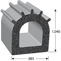 TRIMLOK X2828HT50 Epdm Sponge Dseal W/Psa 50Ft