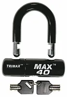 TRIMAX MAX40BK Dsc Lck Mtrcycle Blk/Blk