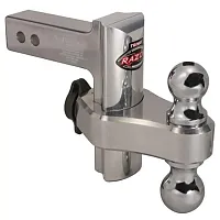 TRIMAX TRZ6AL Adj Rec Hitch Alum 6In