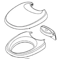 THETFORD 36766 Bravura Seat & Cover- Whi