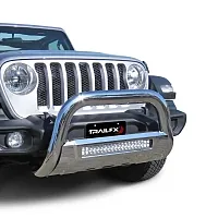 TRAILFX B1613S 3.5&#039; Oval Bull Bar W. Light Op Pss