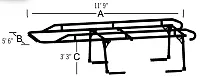 TRAILFX FCLR001B Contractor Ladder Rack - 1500 Lb