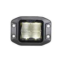 TRAILFX 2X2CFFMBPR Black Pod 4X5W Flush Mount Flood Pa