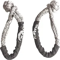 TRAILFX WA043 Rope Shackle Pair - Blk - 7500 Lbs