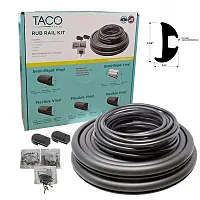 TACO METALS 2423BBK502 Flexible Rub Rail Kit Black W/ Bla