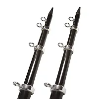 TACO METALS OT0542BKA1 Tele-Outrigger Hd 1-1/2 Black/Sil