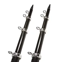 TACO METALS OT0552BKA1 Tele-Outrigger 1-1/2 Black/Silver
