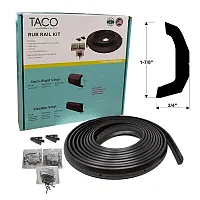 TACO METALS V114135BKA Semi-Rigid Rub Rail Kit Black 30