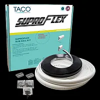 TACO METALS V119960WCM Supro-Flex Rub Rail Kit White W/Fl