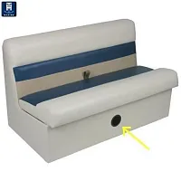 T-H MARINE LV1FWDP 4&#039; White Vent Cover