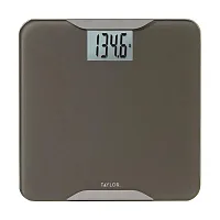 Taylor Precision Products 5297042 Digital Glass Bath Scale, Taupe With Stainless