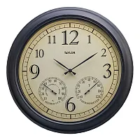 Taylor Precision Products 92728T 18.5-In. Bronze Analog Quartz Time/Temp/Hygrome