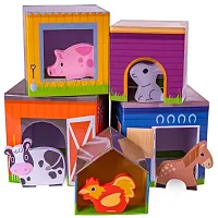 Friendly Farm Match &#039;n Stack Nesting Blocks TCDG-082