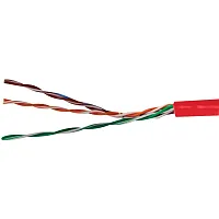 Vericom Mbw5U-01554 Cat-5E U/Utp Solid Riser Cmr Cable, 1,000 Ft. (Red)