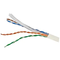Vericom Mbw6U-01444 Cat-6 U/Utp Solid Riser Cmr Cable, 1,000 Ft. (White)