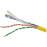 Vericom Mbw6U-01445 Cat-6 U/Utp Solid Riser Cmr Cable, 1,000 Ft. (Yellow)