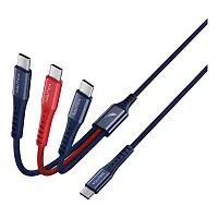 Nautica Ucccb06-01-04 4-Ft. 60-Watt 3-In-1 Multi-Port Cable, Urban Cb600 (Navy)