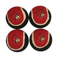 Pet Goods Manufacturing Louisville Cardinals Tennis Ball 4-Pak