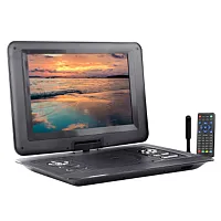 Trexonic 13.3 Inch Portable TV+DVD Player with Color TFT LED Screen and USB/HD/A