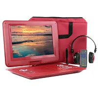 Trexonic 13.3 Inch Portable TV+DVD Player with Color TFT LED Screen and USB/HD/A
